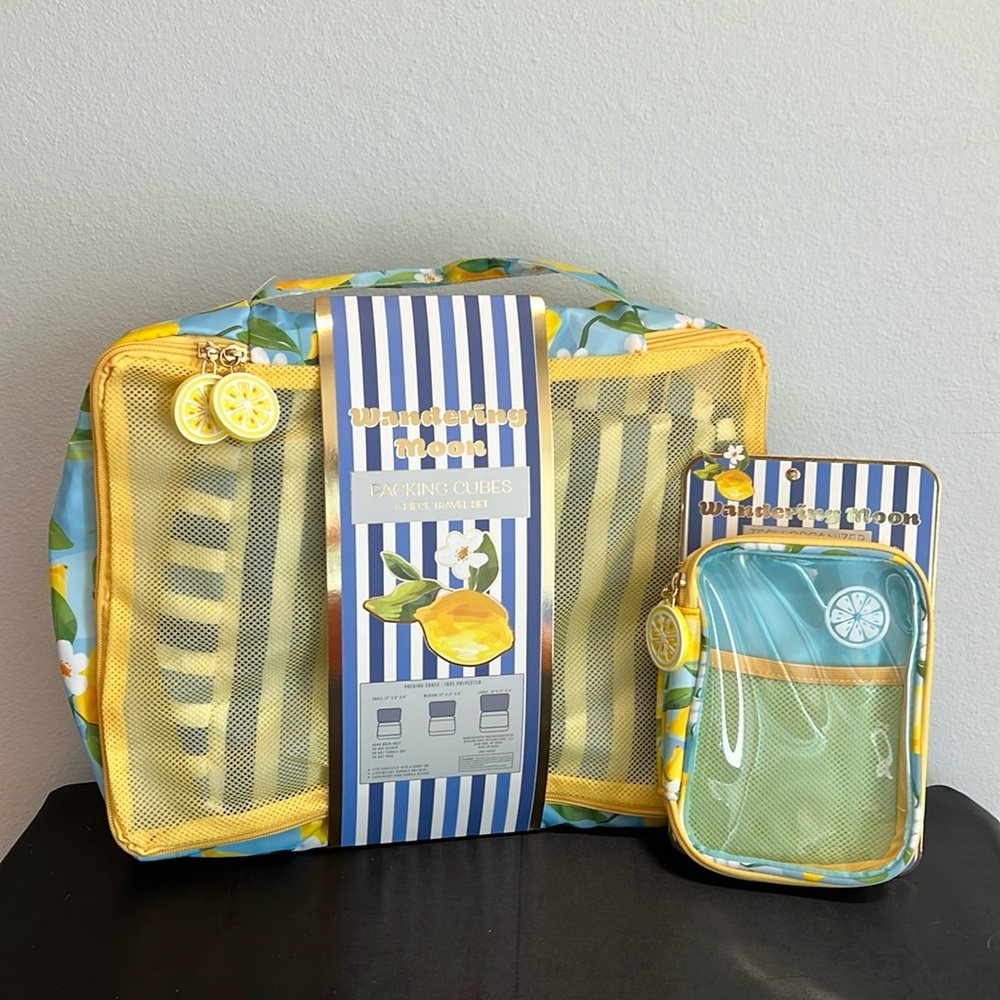 Wandering Moon | Lemon 🍋 Packing Cubes & Tech Organizer
